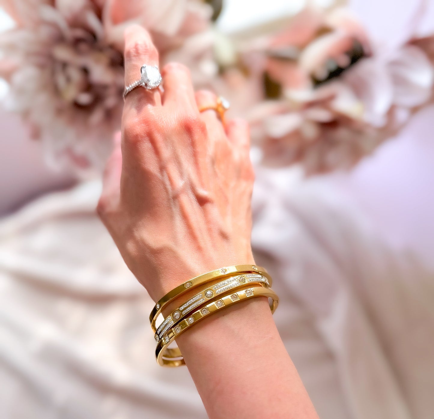 Westeria 18K Gold Plated Bracelet with Zircon stones