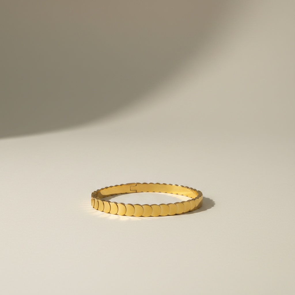 Selma- Gold Plated Scale design Bracelet