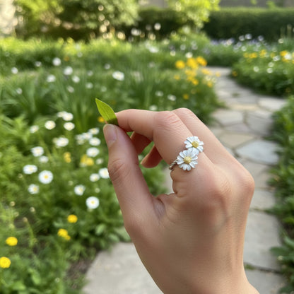Bloom- Gold Plated PVD Waterproof Flower Ring Adjustable