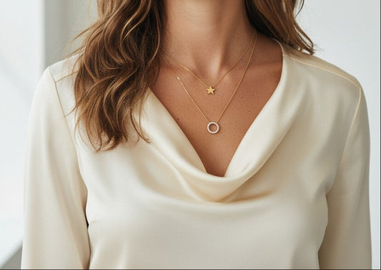 Saba | 18K Gold Plated Delicate Star Pendant Chain