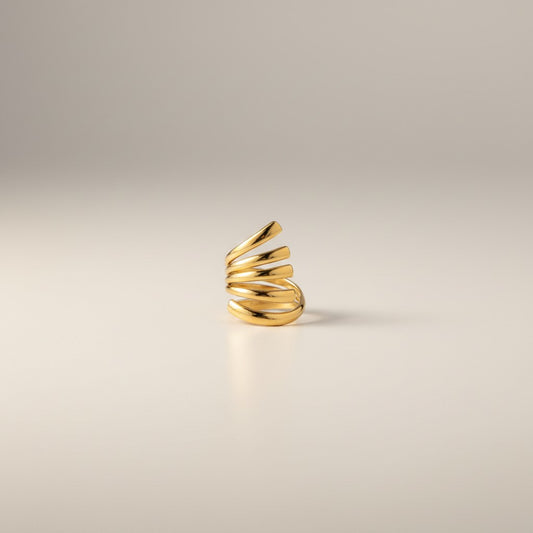 Vani – 18K Gold Plated 5 Layer Adjustable Ring