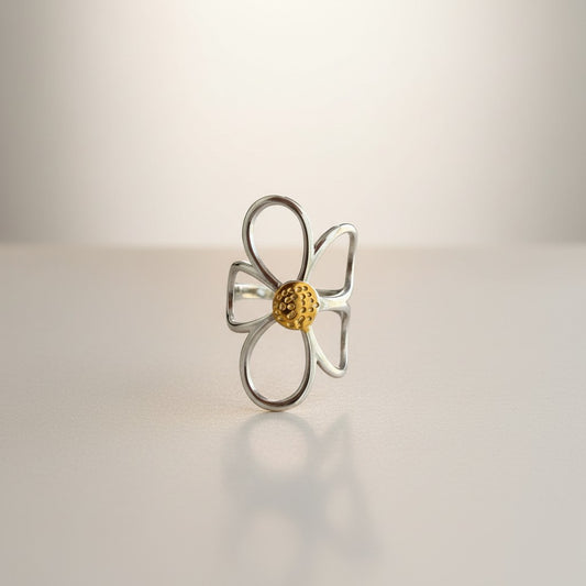 Jayda – 18K Gold Plated Flower Ring