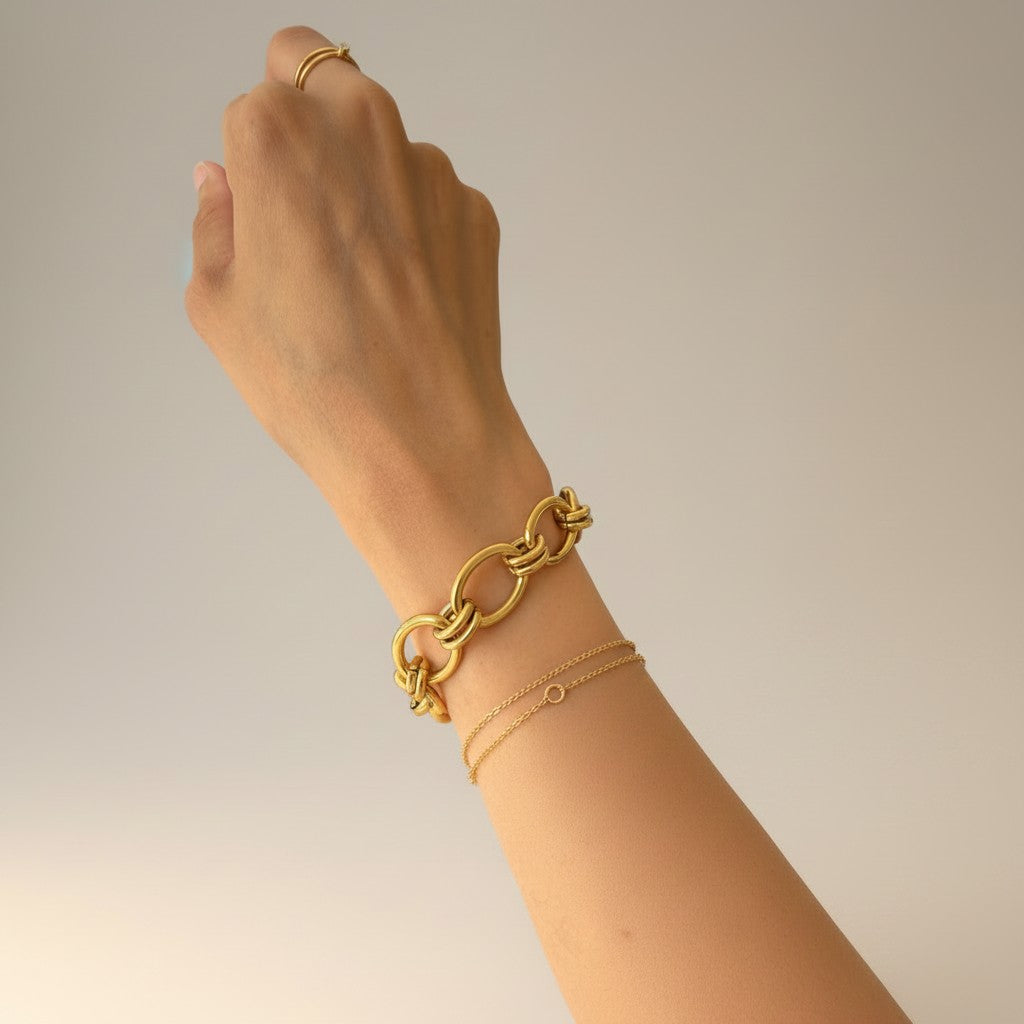 Anya | 18K Gold Plated Chunky Chain Bracelet
